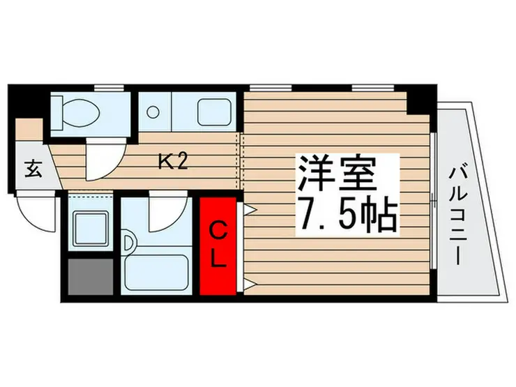 ヴィルヌーブ 2階階 間取り