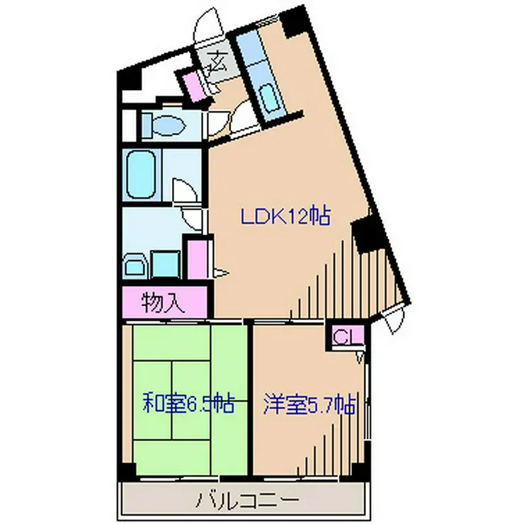 サンライズ大倉山 3階階 間取り