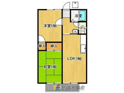 マルタカコーポA(2LDK/2階)の間取り写真