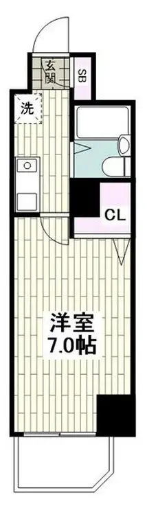 サニークレスト湘南平塚 6階階 間取り