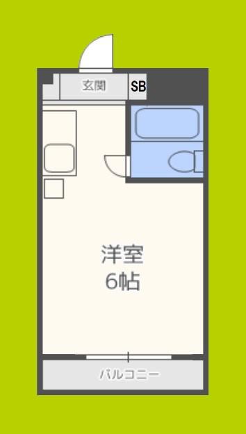 メゾンドサンセール(ワンルーム/5階)の間取り写真