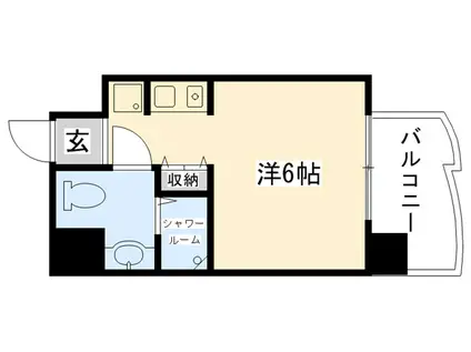 インターフェルティR2甲子園(ワンルーム/5階)の間取り写真