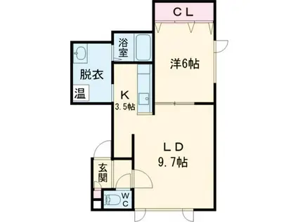 パークタウン7・1(1LDK/1階)の間取り写真
