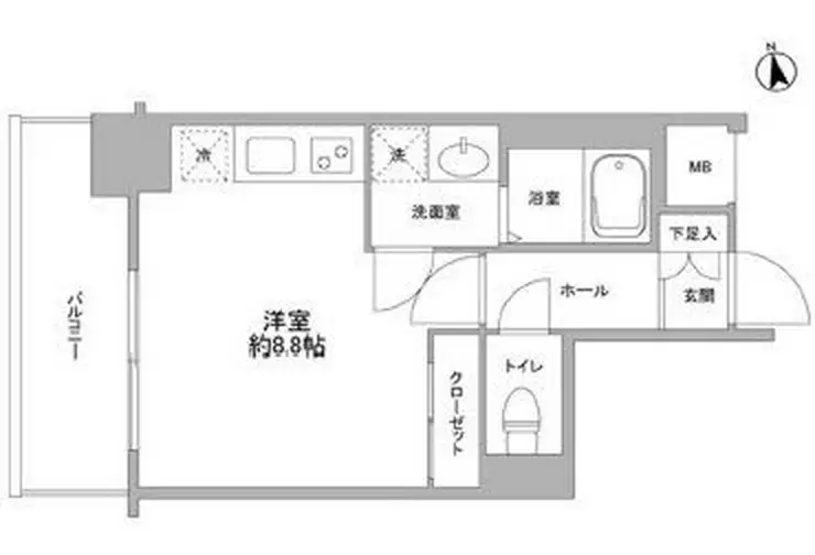 コンフォリア東池袋 6階階 間取り