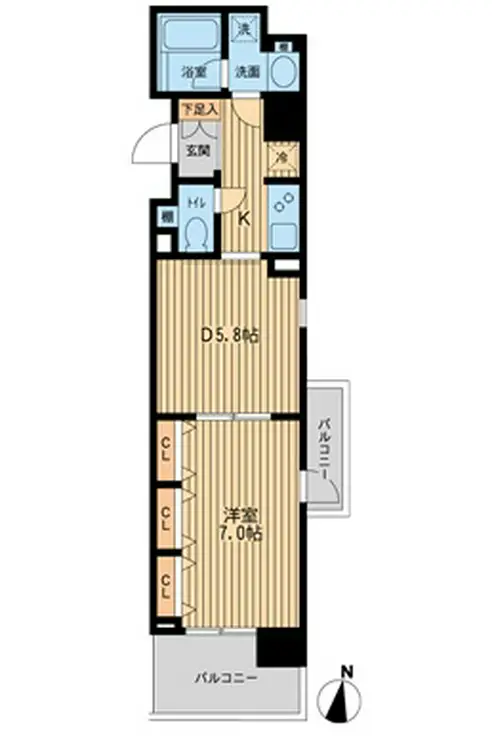 ドゥーエ横濱台町 2階階 間取り