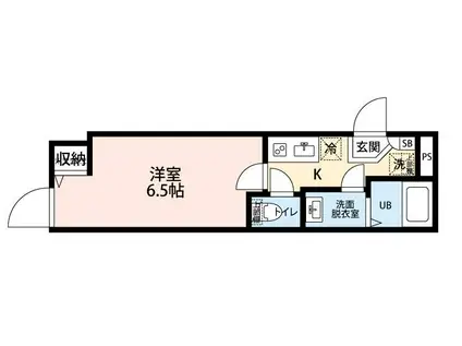 THE MACHIYA COURT(1K/3階)の間取り写真