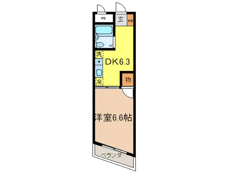 鴨下ビル 2階階 間取り