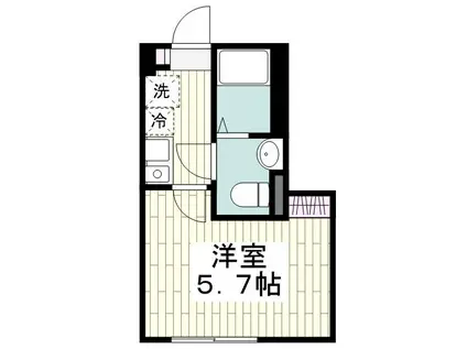 セリス瀬谷(1K/1階)の間取り写真