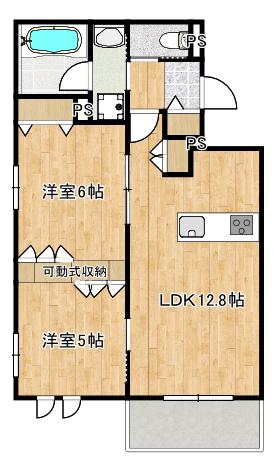 イースト SEDONAイーストセドナ(2LDK/1階)の間取り写真