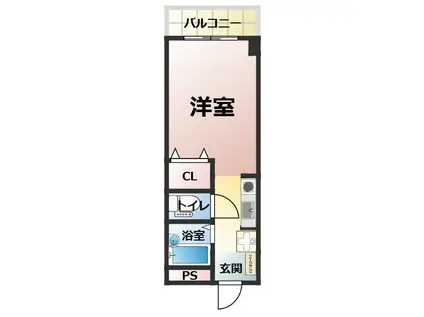 酒造ビル(1K/2階)の間取り写真