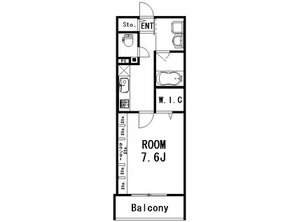 アールコート早稲田(1K/5階)の間取り写真