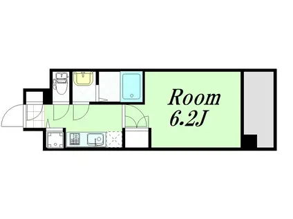 エス・キュート梅田東(1K/4階)の間取り写真