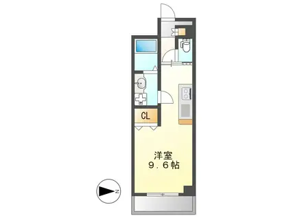 シーム・ドエル筒井(ワンルーム/5階)の間取り写真