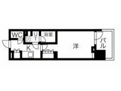 NSパークレジデンス新宿御苑(1K/7階)の間取り写真