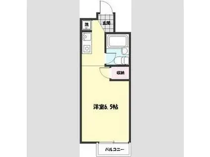 ラヴィー寿(ワンルーム/1階)の間取り写真