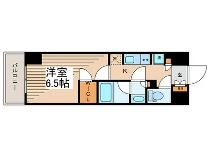 コンフォリア森下リバーサイド(1K/5階)の間取り写真