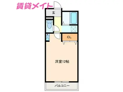 T-FRONT(ワンルーム/2階)の間取り写真