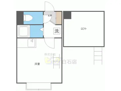 サザンコート美園(ワンルーム/1階)の間取り写真