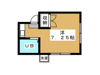 ハイツハギワラ(ワンルーム/1階)の間取り写真