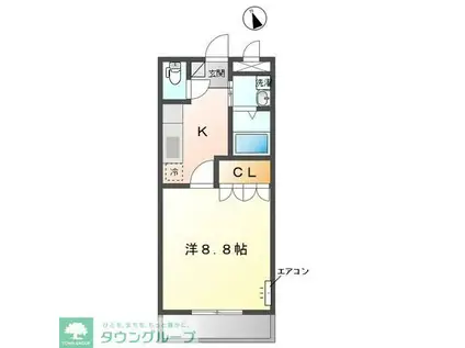 ステラ・ビアンカ(1K/3階)の間取り写真