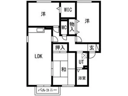 ペルル・ラフィーネ(3LDK/2階)の間取り写真