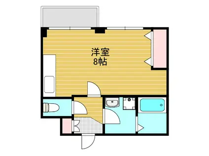 イーズマンション(1K/1階)の間取り写真