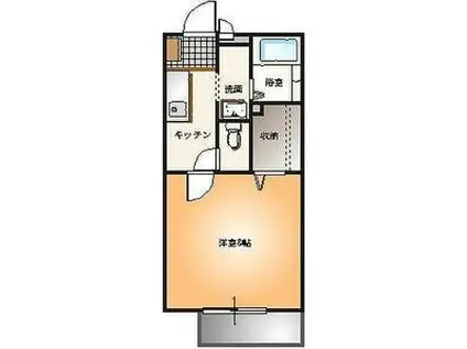 ソレジオ・M A棟(1K/1階)の間取り写真