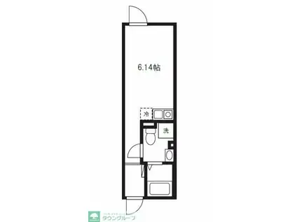 バズ西台III(ワンルーム/2階)の間取り写真