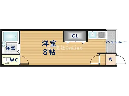 サンフォレストM1番館(ワンルーム/1階)の間取り写真