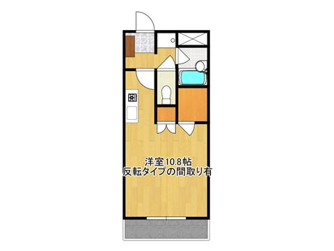 サニーハイツM(ワンルーム/2階)の間取り写真
