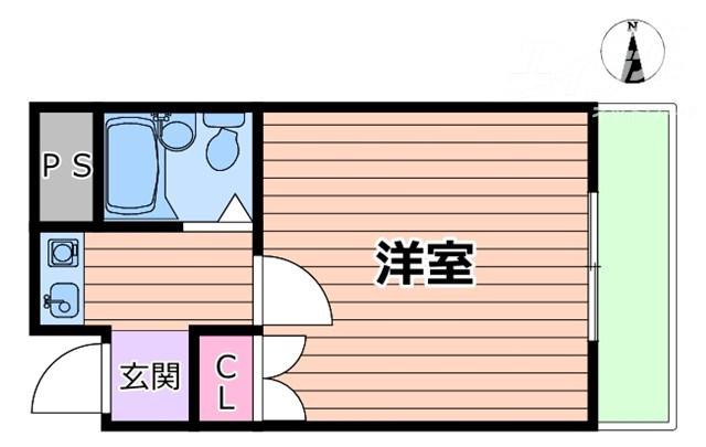 マンションコメット(1K/3階)の間取り写真