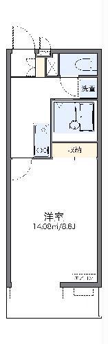 レオネクストイーエフIII(1K/3階)の間取り写真