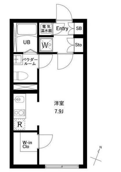 アーバンパーク下北沢(ワンルーム/4階)の間取り写真