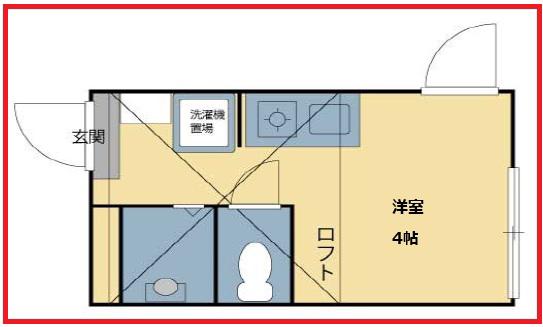 ムーサ北千住(ワンルーム/2階)の間取り写真