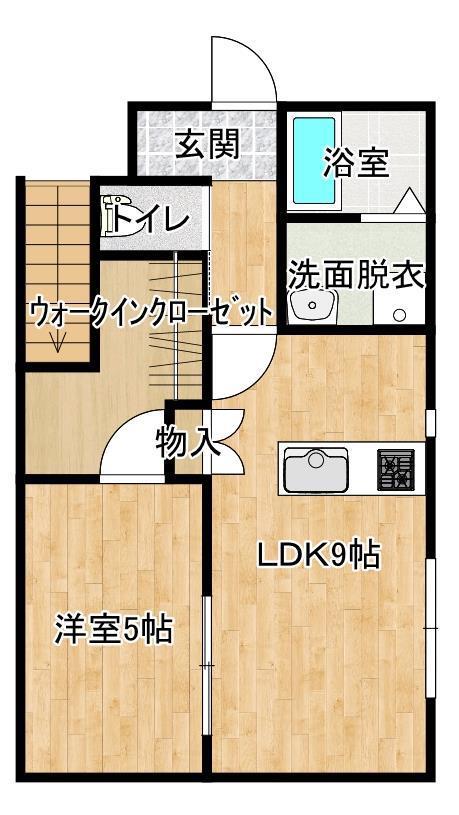 サカエホーム昭和町I(1SLDK/1階)の間取り写真