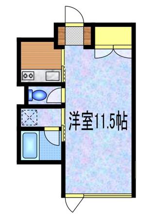 HO三鷹(1K/1階)の間取り写真