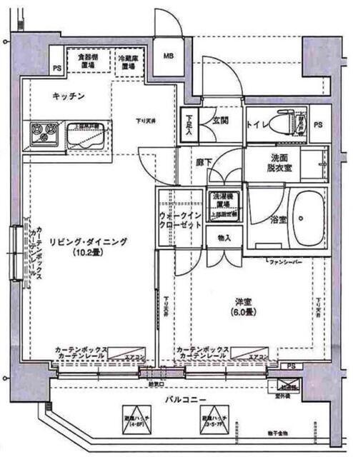 アイル東京スカイツリー弐番館(1LDK/5階)の間取り写真