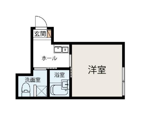 ブラウニー小豆沢ST(1K/3階)の間取り写真