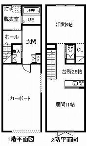 プライム32(1LDK/1階)の間取り写真