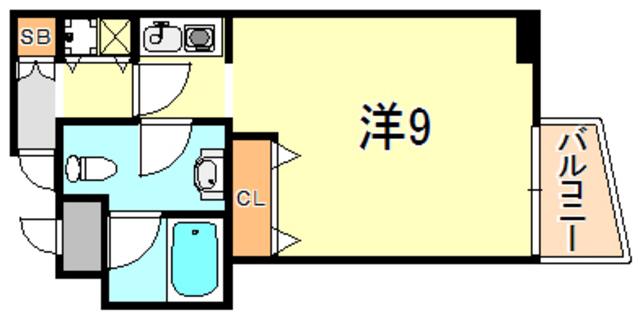 ルイシャトー(ワンルーム/3階)の間取り写真