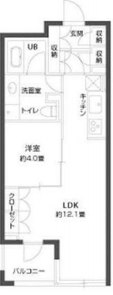 パークキューブ銀座イースト(1LDK/10階)の間取り写真