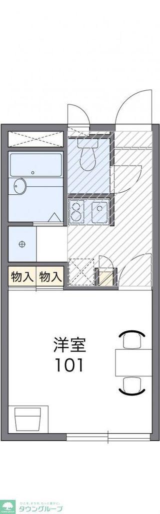 レオパレスカノイヅカ(1K/1階)の間取り写真