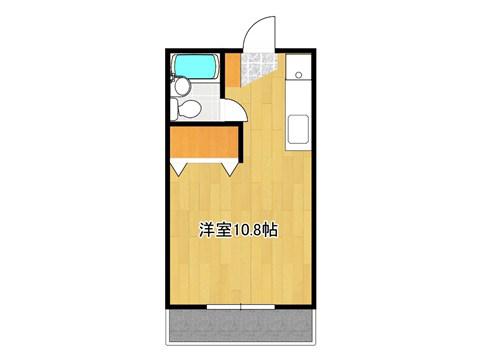 コーポYR(ワンルーム/1階)の間取り写真