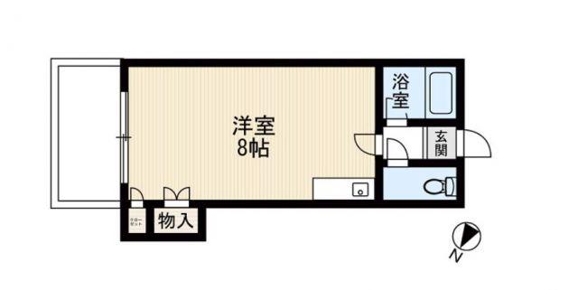 ミヤモトビル(ワンルーム/5階)の間取り写真