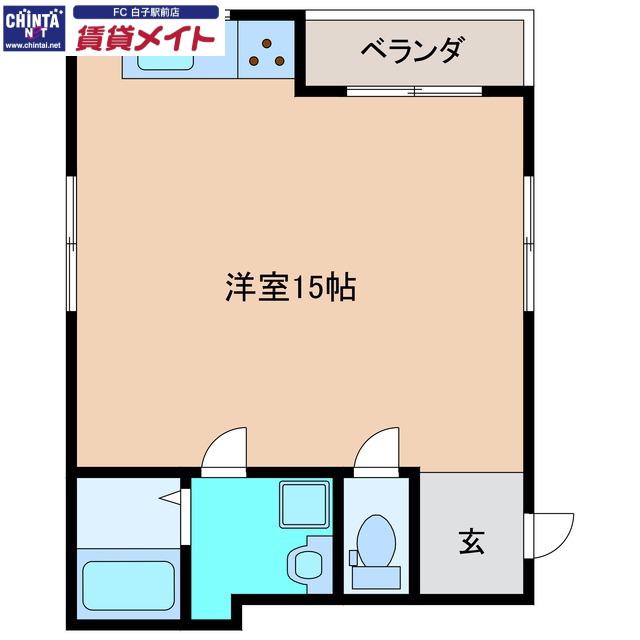 VERSA CASA長太(ワンルーム/1階)の間取り写真
