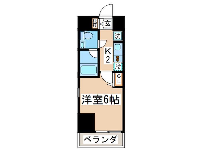 T´S GARDEN東池袋(1K/7階)の間取り写真