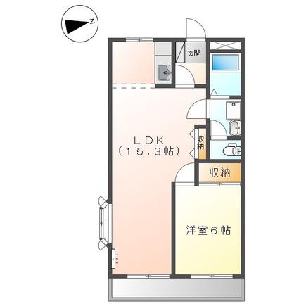 リバーサイド21(1LDK/2階)の間取り写真