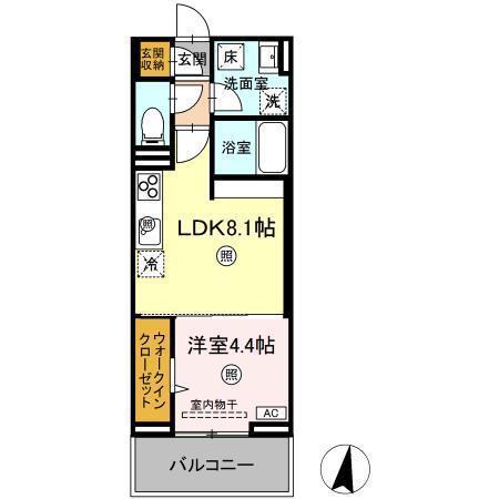 -RESIDENCEM&K(1LDK/1階)の間取り写真