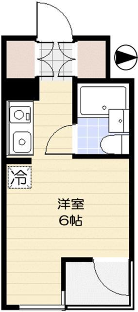 国分寺シティハイツ(ワンルーム/3階)の間取り写真