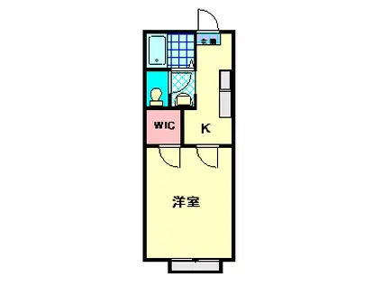 シャーメゾンさおみ(1K/2階)の間取り写真